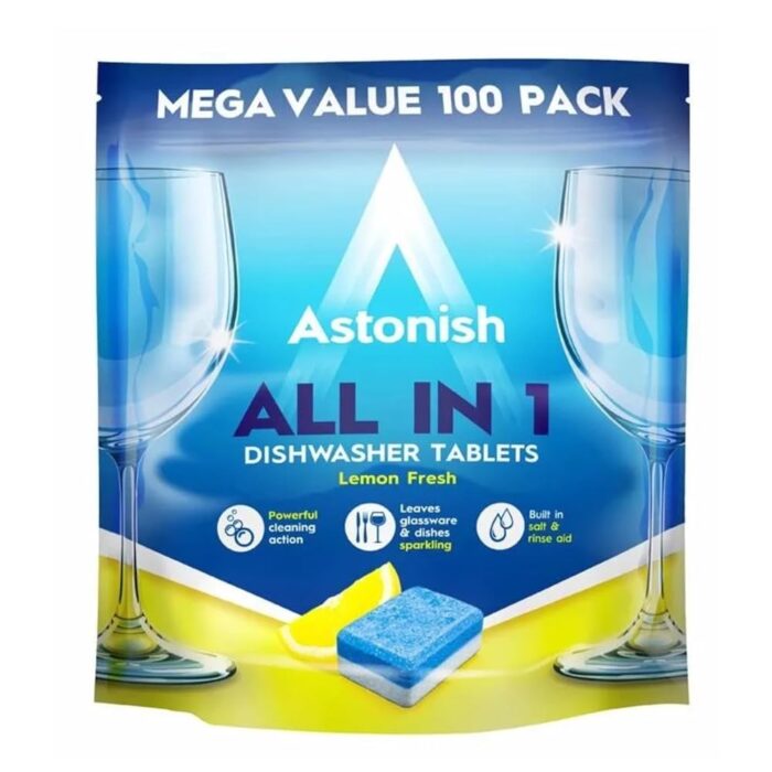 Astonish All in One Dishwasher Tablets Lemon 100's (C2171) Astonish All in One Dishwasher Tablets Lemon 100's (C2171)