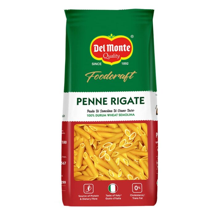 Del Monte FoodCraft Penne Pasta, 100% Durum Wheat Semolina, 1kg Del Monte FoodCraft Penne Pasta, 100% Durum Wheat Semolina, 1kg