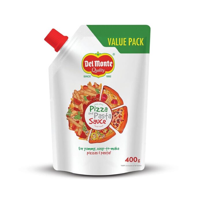 Del Monte Pizza & Pasta Sauce Spout Pack, 400 Grams Del Monte Pizza & Pasta Sauce Spout Pack, 400 Grams