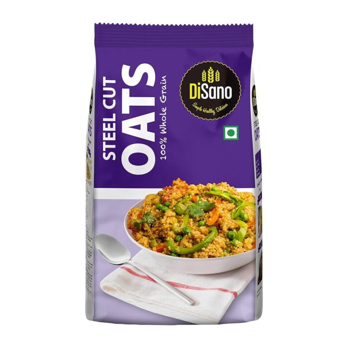 Disano Steel Cut Oats, 1kg, Wholegrain Oats, High in Protein and Fiber, 100% Natural & Gluten Free, Preservative Free Disano Steel Cut Oats, 1kg, Wholegrain Oats, High in Protein and Fiber, 100% Natural & Gluten Free, Preservative Free