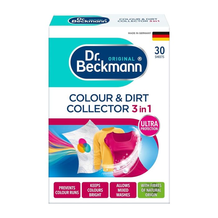 Dr. Beckmann Dr Beckmann Colour & Dirt Collector Advanced For Long Lasting Colour Of Laundry With Microfiber & Colour-Collecting Molecules 30 Colour Catcher Sheets For Washing... Dr. Beckmann Dr Beckmann Colour & Dirt Collector Advanced For Long Lasting Colour Of Laundry With Microfiber & Colour-Collecting Molecules 30 Colour Catcher Sheets For Washing...