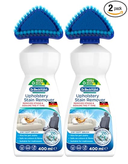 Dr Beckmann Upholstery Stain Remover, 400Ml, Removes Even Stubborn Stains And Odours From Sofa, Couch, Car Seats, Office Chairs, Mattresses & More, With Applicator Brush, Sofa... Dr Beckmann Upholstery Stain Remover, 400Ml, Removes Even Stubborn Stains And Odours From Sofa, Couch, Car Seats, Office Chairs, Mattresses & More, With Applicator Brush, Sofa...