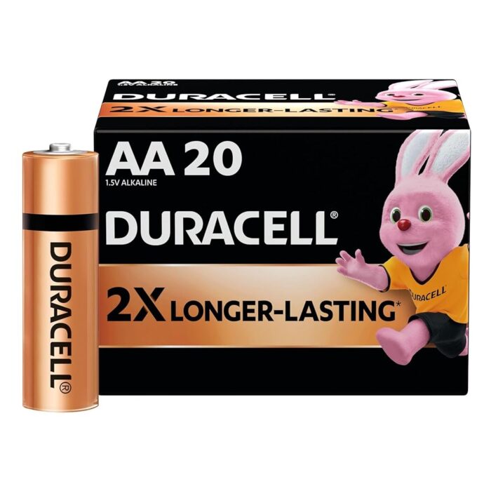 Duracell Alkaline AA Batteries, Pack of 20 Duracell Alkaline AA Batteries, Pack of 20