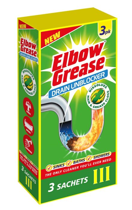 Elbow Grease Drain Unblocker 3 Pk Elbow Grease Drain Unblocker 3 Pk