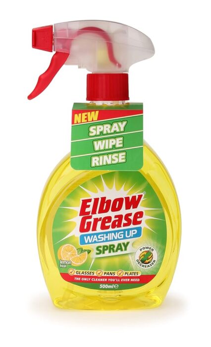Elbow GreaseAmazing Washing Up Spray Lemon Fresh, Spray, Wipe, Rinse, 500 ml Elbow GreaseAmazing Washing Up Spray Lemon Fresh, Spray, Wipe, Rinse, 500 ml