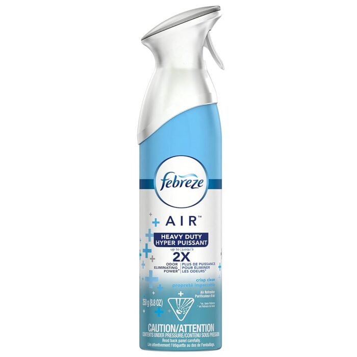 Febreze Air Freshener Heavy Duty, Crisp Clean (1 Count, 8.8 Oz) Febreze Air Freshener Heavy Duty, Crisp Clean (1 Count, 8.8 Oz)