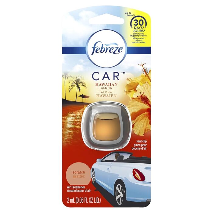 Febreze Car Vent Clip Air Freshener, Hawaiian Aloha ~ 1/EA Febreze Car Vent Clip Air Freshener, Hawaiian Aloha ~ 1/EA