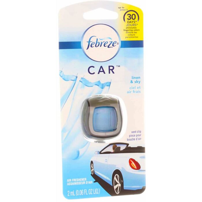 Febreze Car Vent Clip Air Freshener, Linen & Sky 1 ea Febreze Car Vent Clip Air Freshener, Linen & Sky 1 ea