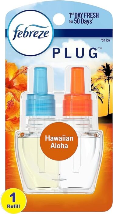 Febreze Plug in Air Freshener Scented Oil Refill, Hawaiian Aloha Febreze Plug in Air Freshener Scented Oil Refill, Hawaiian Aloha