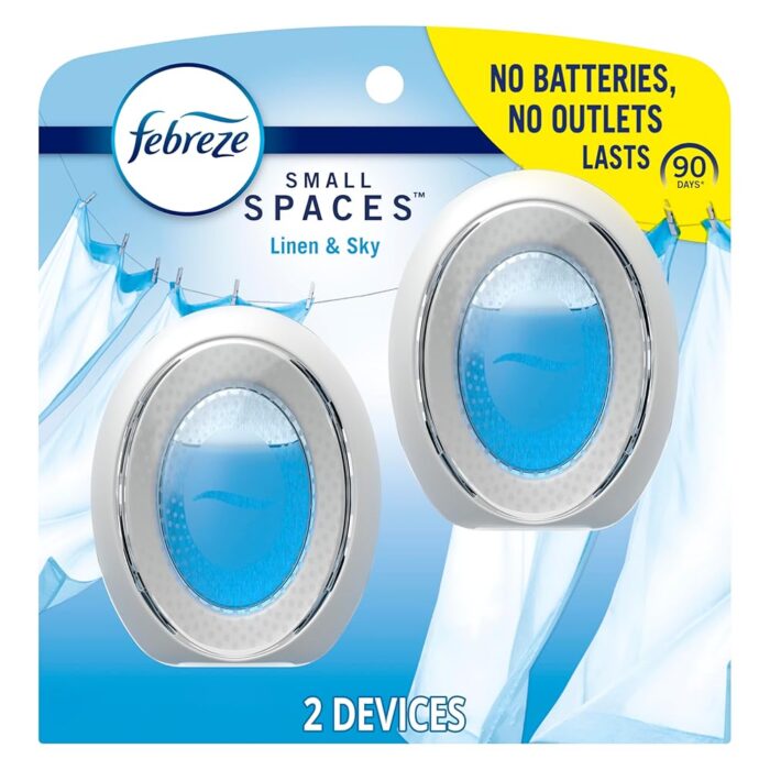 Febreze Small Spaces Air Freshener, Linen & Sky, 2 Count Febreze Small Spaces Air Freshener, Linen & Sky, 2 Count