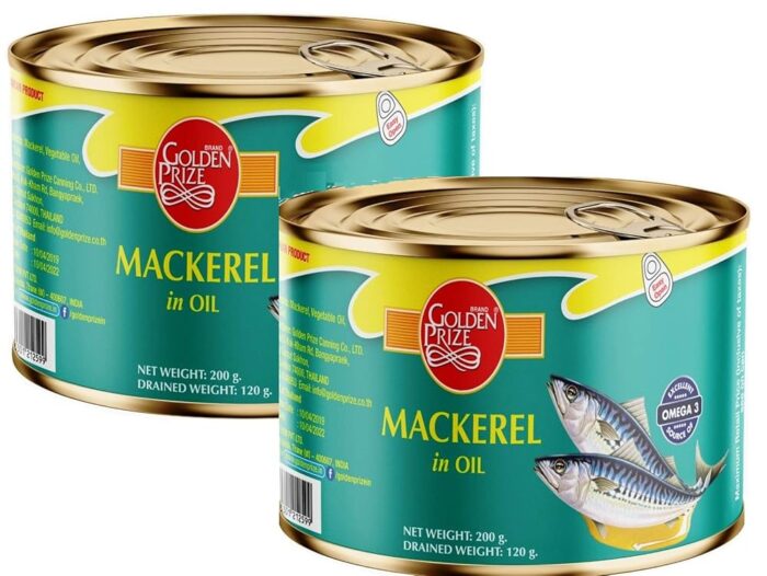 Golden Prize Mackerel In Oil, 200 g (Pack of 2) Golden Prize Mackerel In Oil, 200 g (Pack of 2)