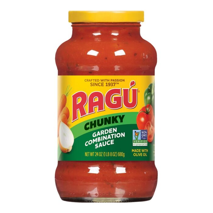 Ragu Garden Combination Pasta Sauce, 680g Ragu Garden Combination Pasta Sauce, 680g
