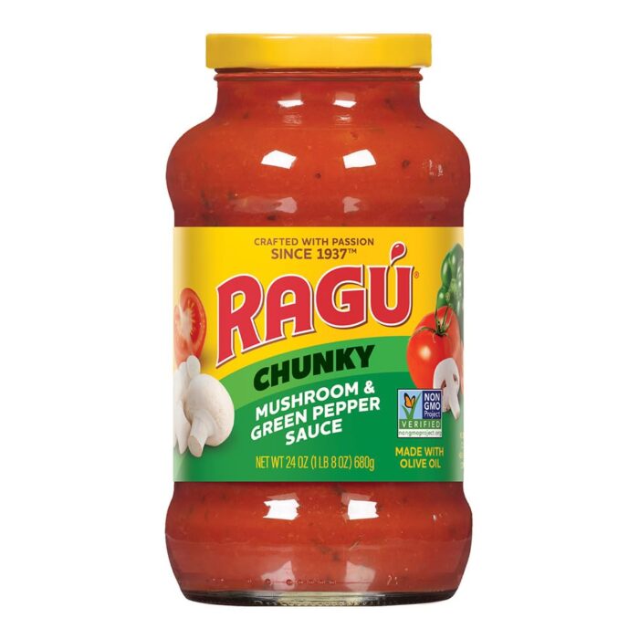 Ragu Mushroom and Green Pepper Pasta Sauce Product of USA (Pack of 1) Ragu Mushroom and Green Pepper Pasta Sauce Product of USA (Pack of 1)