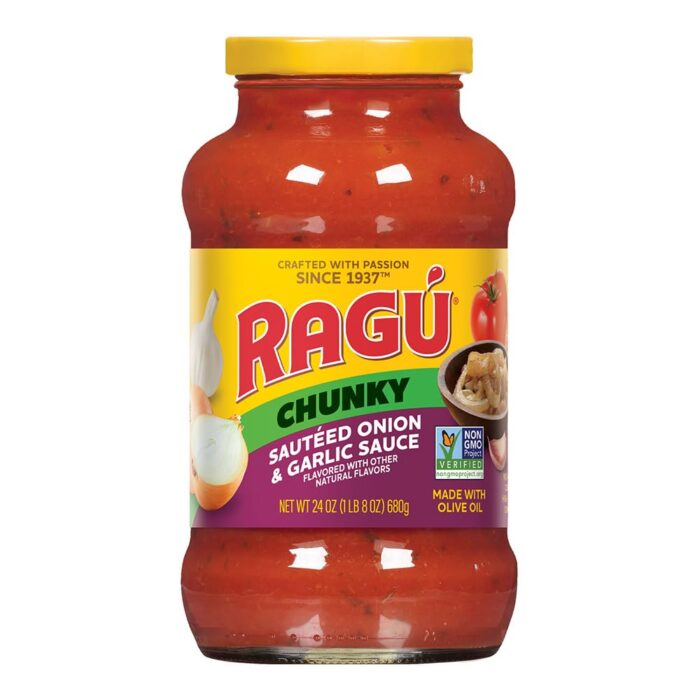 Ragu Sautéed Onion and Garlic Pasta Sauce, 680g Ragu Sautéed Onion and Garlic Pasta Sauce, 680g