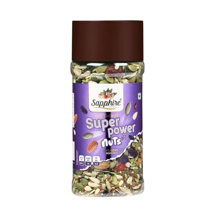 SAPPHIRE Dry Nuts Premium Trail Mix Jar | (250gm) SAPPHIRE Dry Nuts Premium Trail Mix Jar | (250gm)