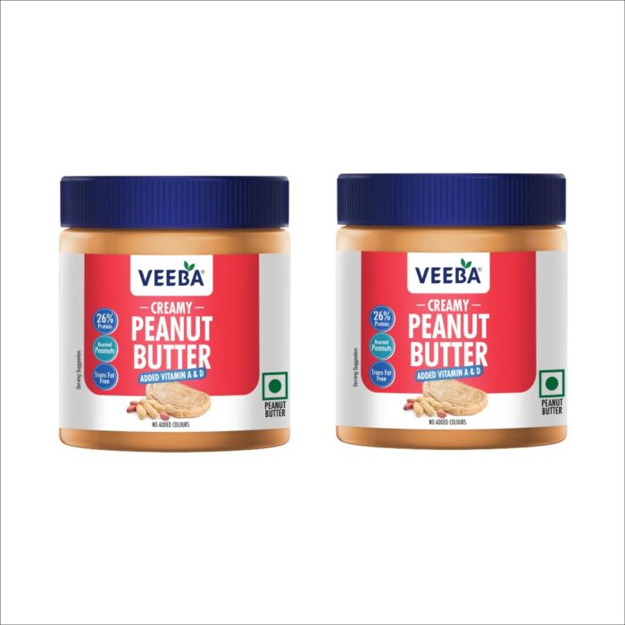 Veeba Peanut Butter Creamy | Smooth | High Protein | Naturally Gluten Free | Vegan | Trans Fat Free | No Added Preservatives | Added Calcium, Iron, Vitamin A & D | No Added... Veeba Peanut Butter Creamy | Smooth | High Protein | Naturally Gluten Free | Vegan | Trans Fat Free | No Added Preservatives | Added Calcium, Iron, Vitamin A & D | No Added...