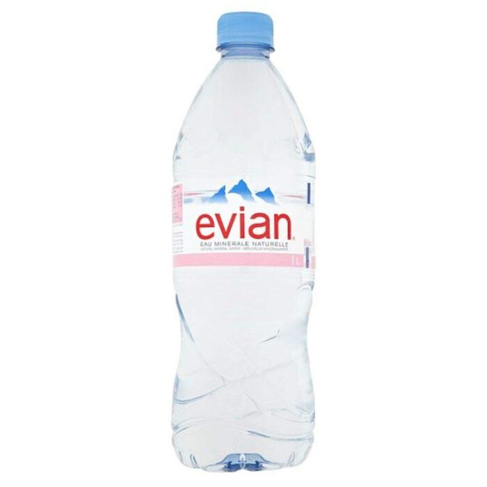 Evian Natural Mineral Water, 1 L X 12 Evian Natural Mineral Water, 1 L X 12