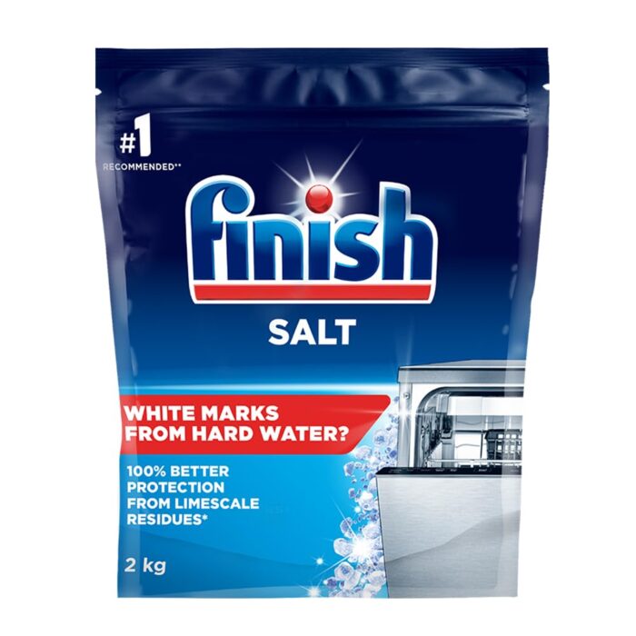 Finish 2 Kg, Dishwasher Salt | Softens hard water | World's #1 Recommended Dishwashing Brand Finish 2 Kg, Dishwasher Salt | Softens hard water | World's #1 Recommended Dishwashing Brand