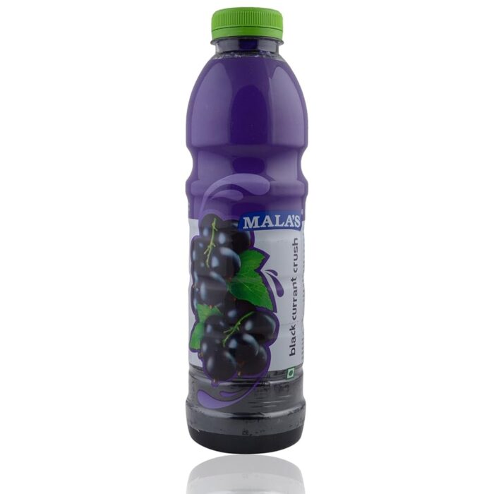 Mala's Crush Black Currant, Ml Pet Bottle, 750 Millilitre, No Artificial Colors Mala's Crush Black Currant, Ml Pet Bottle, 750 Millilitre, No Artificial Colors