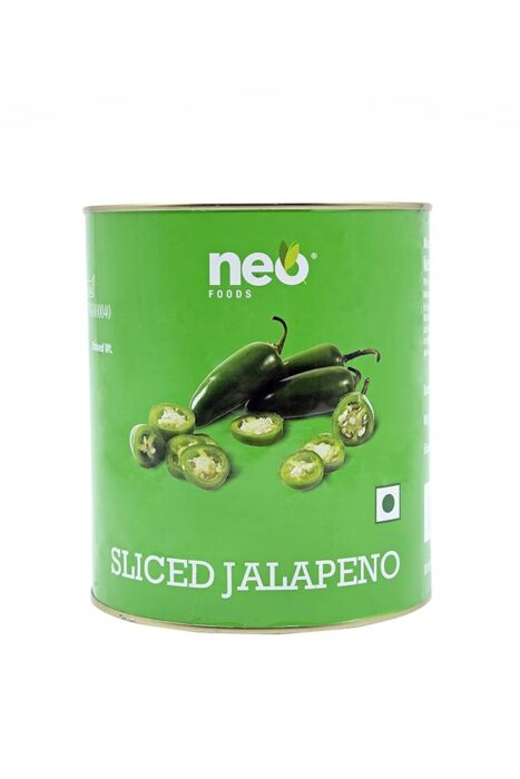 Neo Sliced Jalapeno 2.9 kg Tin I Ready-to-Eat Fibre-Rich Topping I Enjoy with Black Olive for Pizza, Pasta, Nachos and Salads l Mix in Mayo or cheese or Green Olive to make it... Neo Sliced Jalapeno 2.9 kg Tin I Ready-to-Eat Fibre-Rich Topping I Enjoy with Black Olive for Pizza, Pasta, Nachos and Salads l Mix in Mayo or cheese or Green Olive to make it...