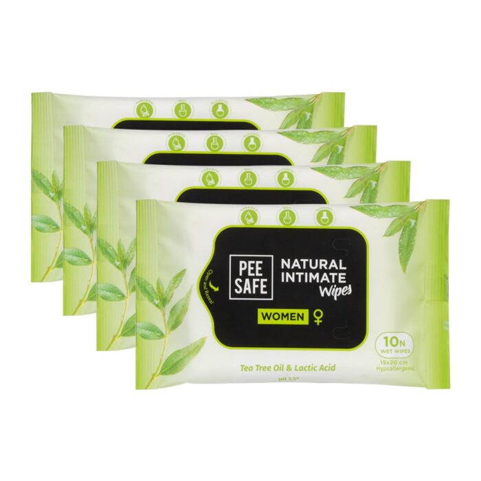 Peesafe Natural Intimate Wipes - 10 Count (Pack of 4) Peesafe Natural Intimate Wipes - 10 Count (Pack of 4)