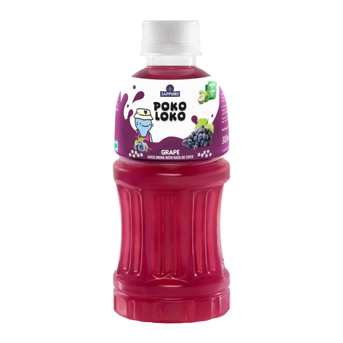 Poko Loko Grape Juice Drink with Nata De Coco - 300ml Poko Loko Grape Juice Drink with Nata De Coco - 300ml