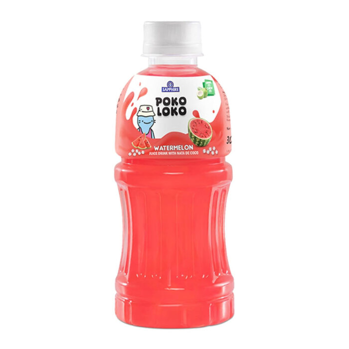 Poko Loko Watermelon Juice Drink with Nata De Coco - 300ml Poko Loko Watermelon Juice Drink with Nata De Coco - 300ml