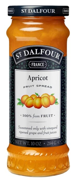 St Dalfour Apricot Fruit Spread 284 g | No Added Sugar | 100% from Fruit | No Added Preservatives, Colours, Flavors or Sweeteners | No Corn Syrup | Traditional French Recipe St Dalfour Apricot Fruit Spread 284 g | No Added Sugar | 100% from Fruit | No Added Preservatives, Colours, Flavors or Sweeteners | No Corn Syrup | Traditional French Recipe