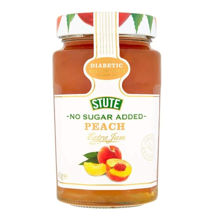 Stute No Sugar Added Diabetic Peach Extra Jam, 15.17 oz ℮ 430 g Stute No Sugar Added Diabetic Peach Extra Jam, 15.17 oz ℮ 430 g