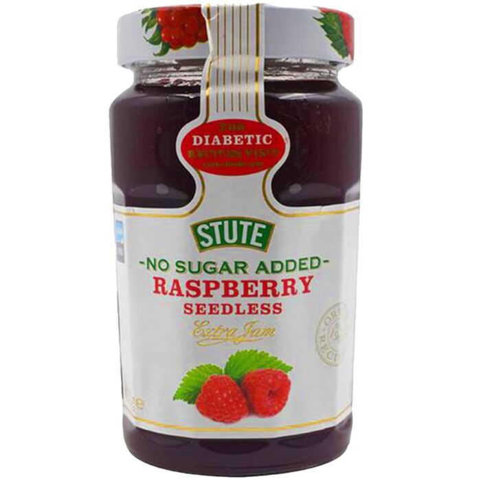 Stute No Sugar Added Diabetic Raspberry Seedless Extra Jam, 15.17 oz ℮ 430 g Stute No Sugar Added Diabetic Raspberry Seedless Extra Jam, 15.17 oz ℮ 430 g