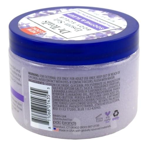 Dr Teal's Exfoliate & Renew with Lavender Epsom Salt Body Scrub, 454g | With Pure Epsom Salt
