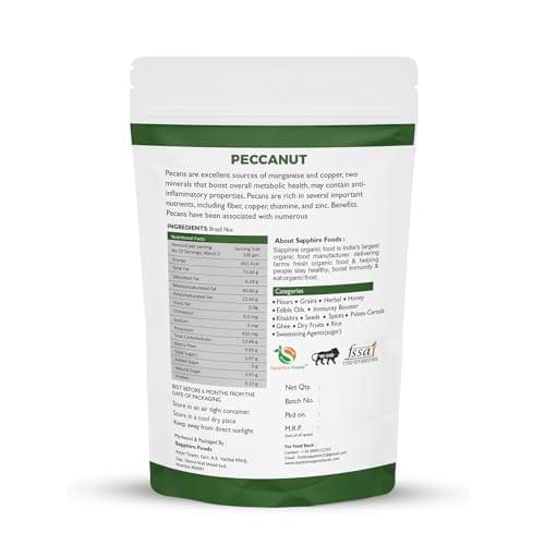 SAPPHIRE FOODS Raw Peccanut | More Nuts & Seeds Roasted Salted Peccanut with Himalayan Pink Salt, Rich Protein (200gm)