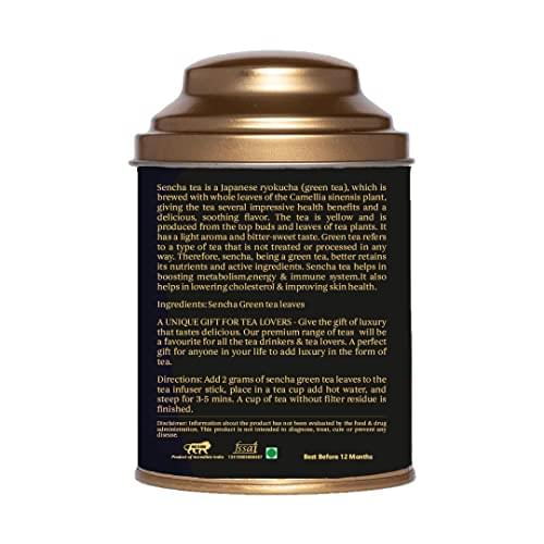 Botanical Sage- Japanese Sencha Green Tea 100g | Boosts Immunity | Loose Leaves | Selected | Luxury Tea